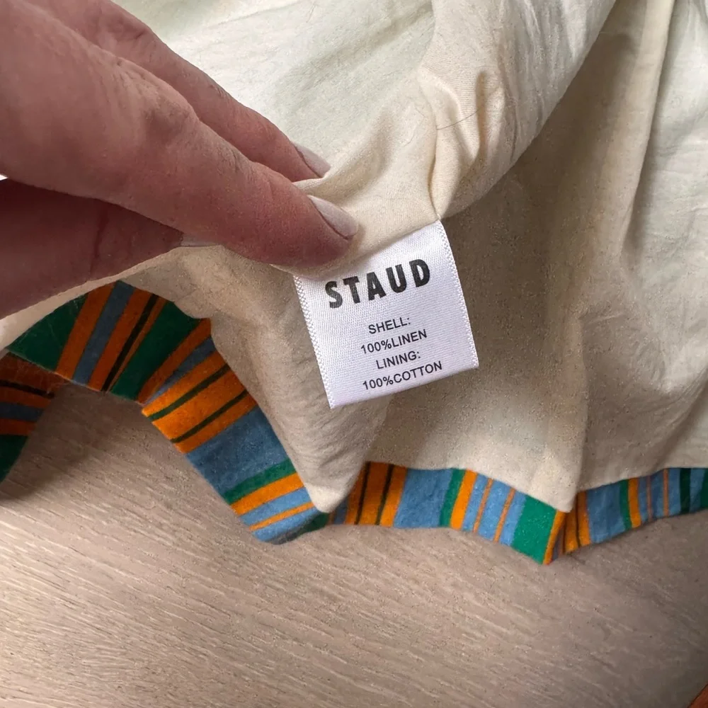 Staud Striped Maxi Dress with Slit - Picture 11 of 13